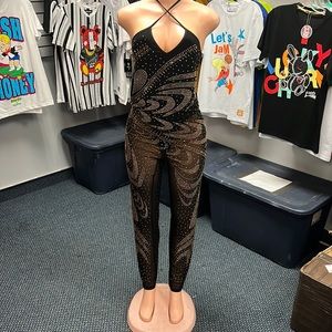 BAD AND BOUJEE RHINESTONE JUMPSUITS